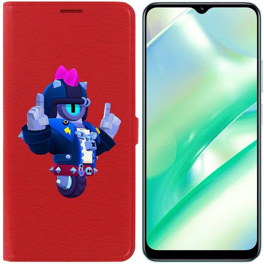

Чехол-книжка Eco Book для Realme C33 Brawl Stars-Дикий Сту