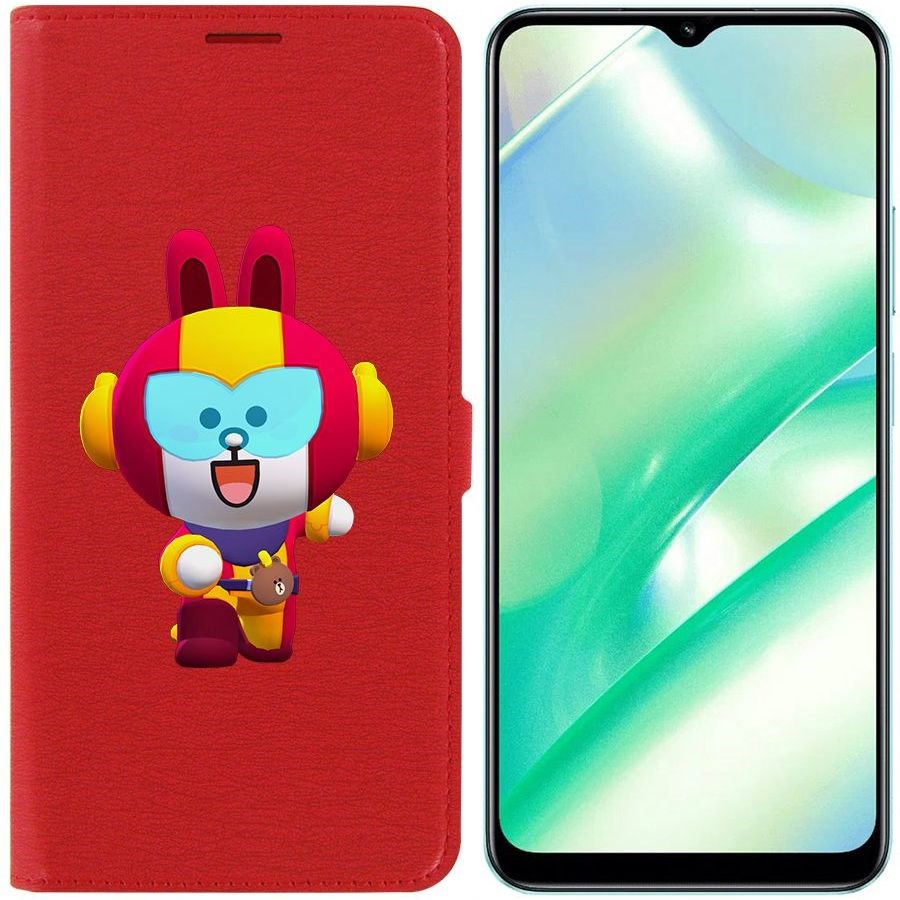 

Чехол-книжка Eco Book для Realme C33 Brawl Stars-Кони Макс