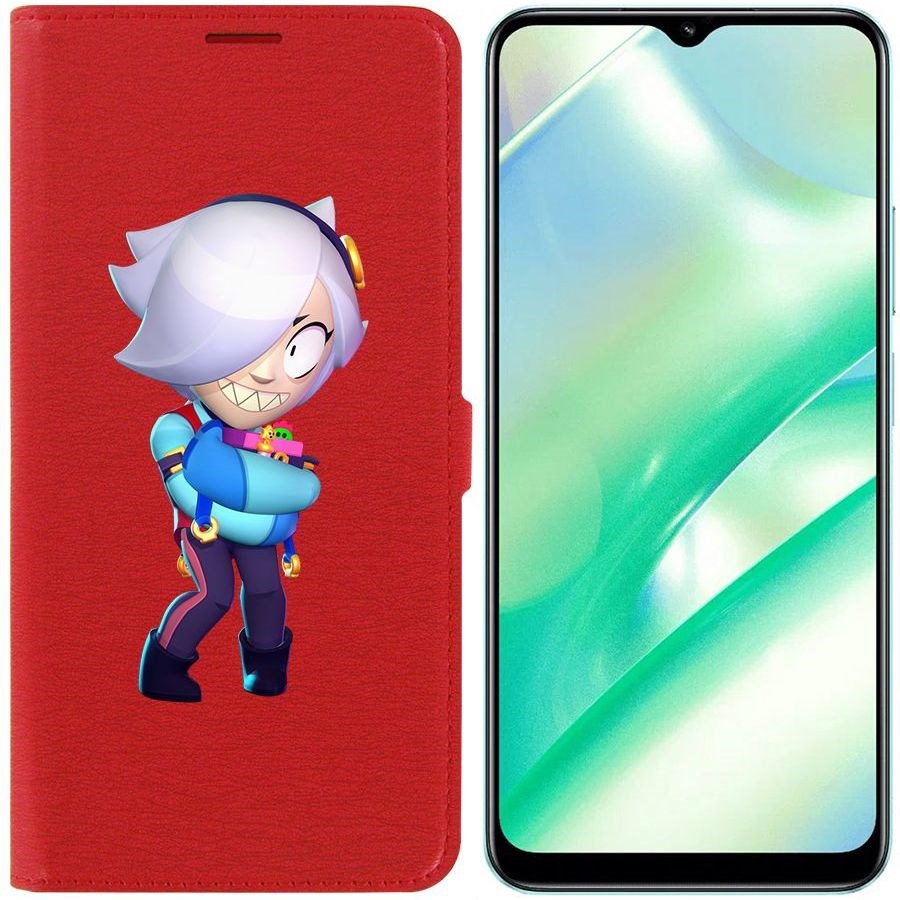 

Чехол-книжка Eco Book для Realme C33 Brawl Stars-Колетт