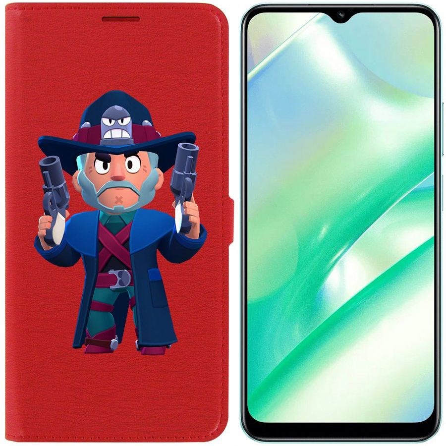 

Чехол-книжка Eco Book для Realme C33 Brawl Stars-Стрелок Кольт
