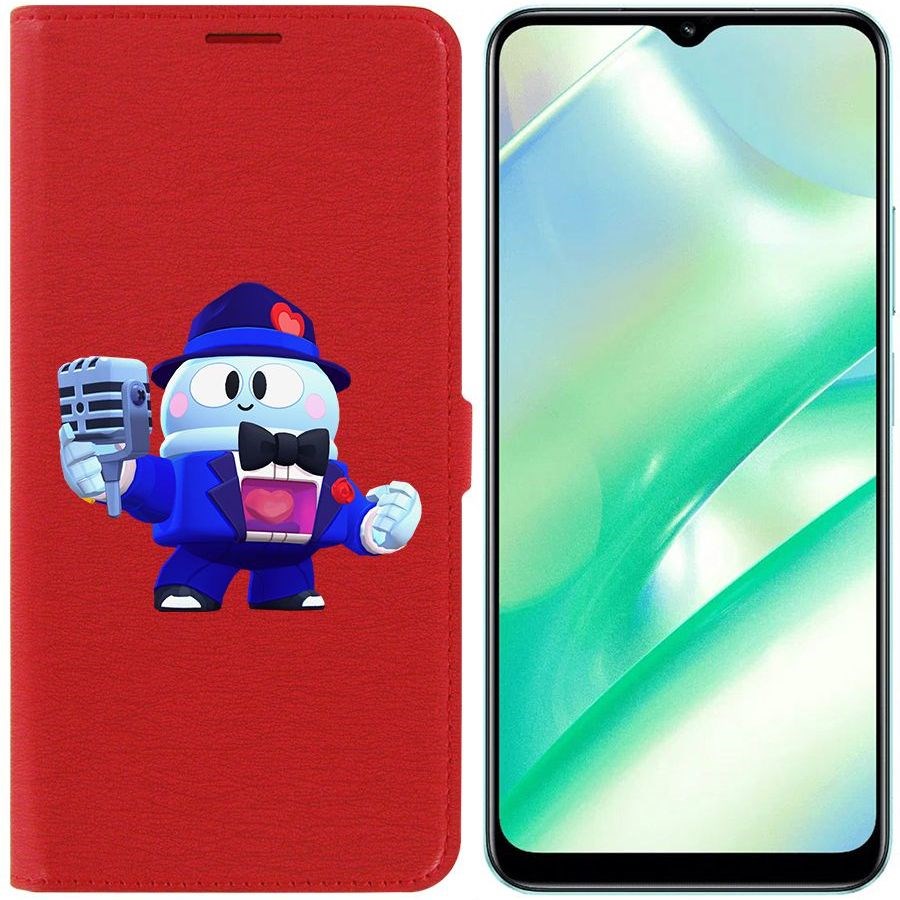 

Чехол-книжка Eco Book для Realme C33 Brawl Stars-Стильный Лу