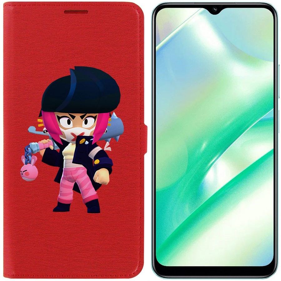 

Чехол-книжка Eco Book для Realme C33 Brawl Stars-Ужасная Биби