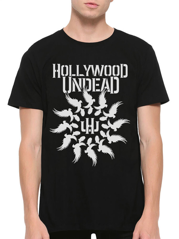 

Футболка мужская Design Heroes Hollywood Undead Лого черная 2XL, Hollywood Undead Лого