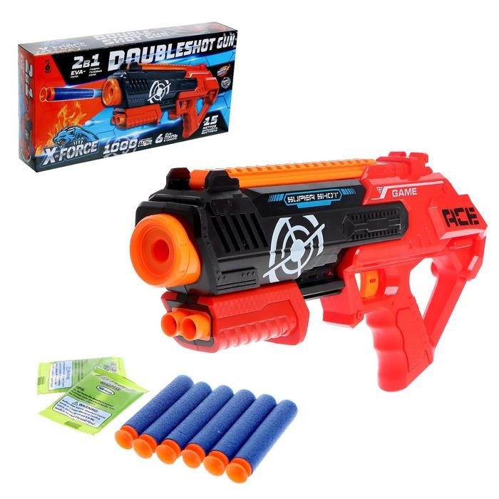 Игрушка Woow Toys Doubleshot Gun, стреляет мягкими пулями,