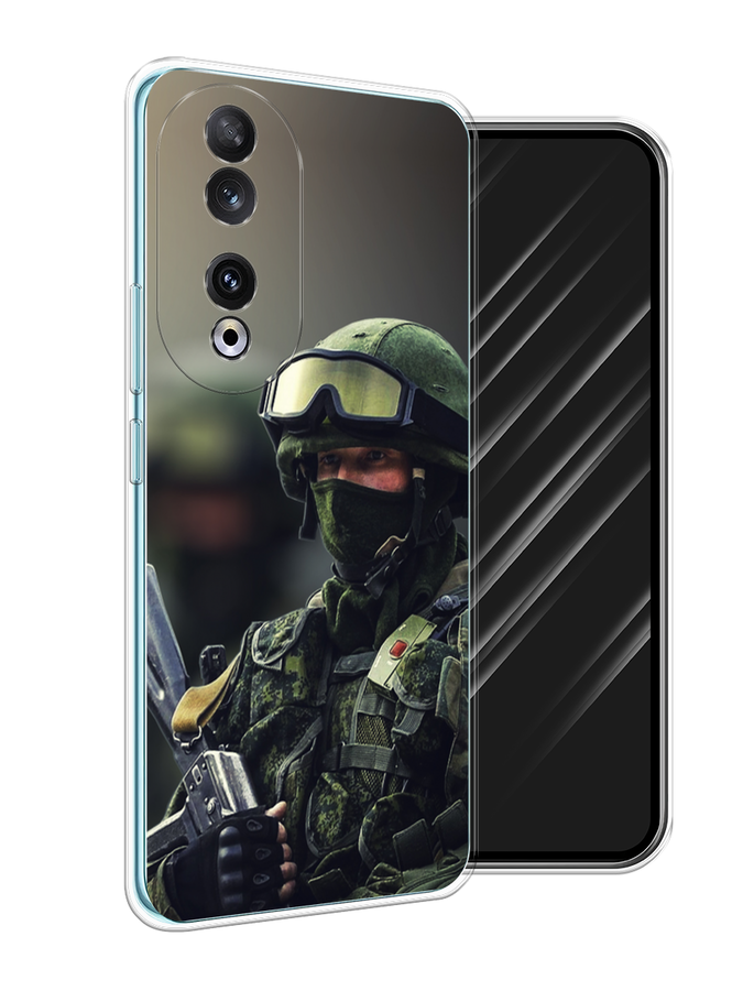 

Чехол Awog на Honor 90 "Солдат", Зеленый;серый