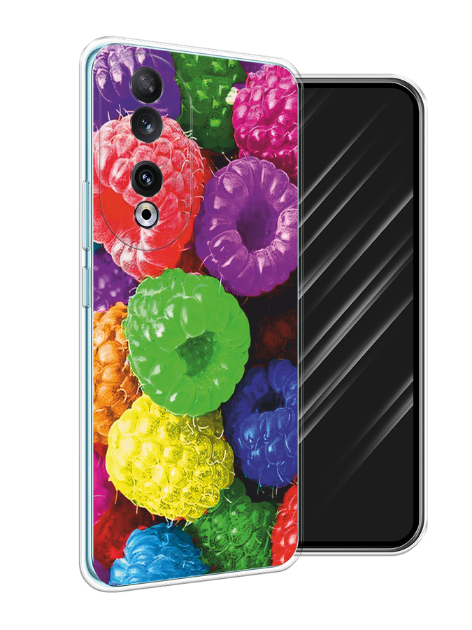

Чехол Awog на Honor 90 "Разноцветная малина", Разноцветный