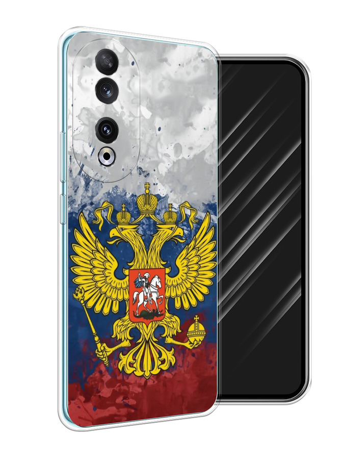 

Чехол Awog на Honor 90 "РФ", Белый;синий;красный