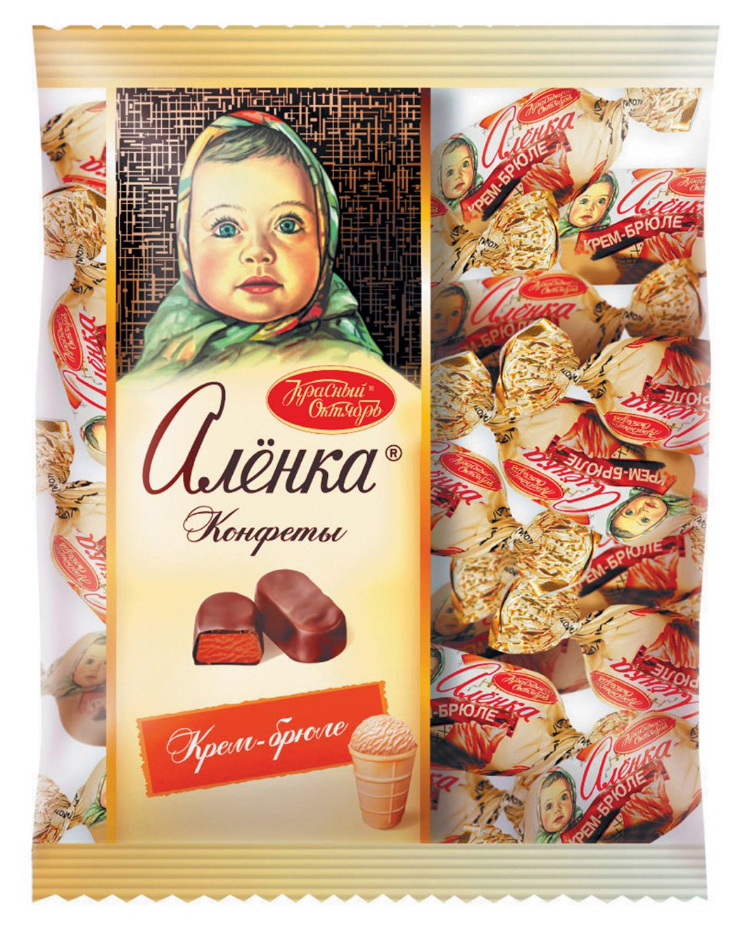 

Конфеты Аленка крем-брюле (овал), Красный Октябрь, 250г