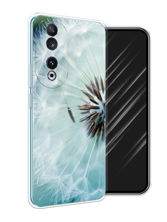 

Чехол Awog на Honor 90 "Пух одуванчика", Серебристый;серый