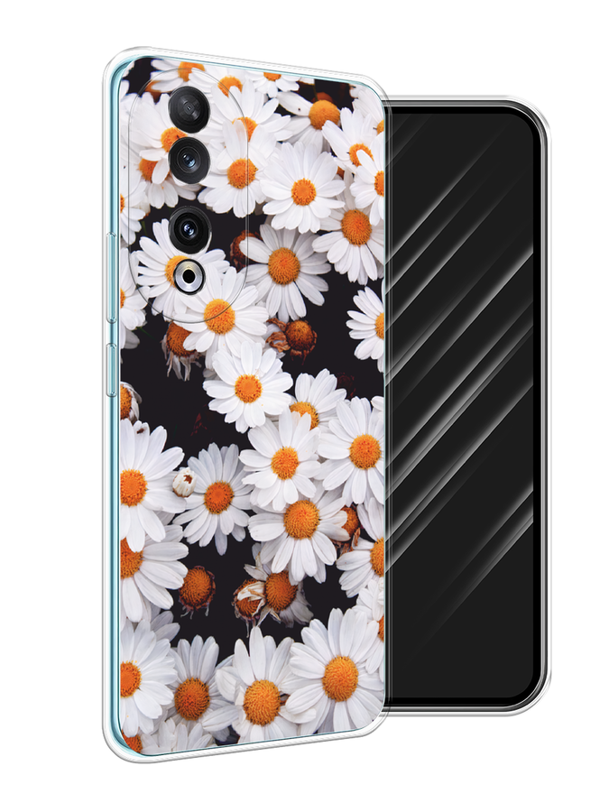 

Чехол Awog на Honor 90 "Ромашковое поле", Белый