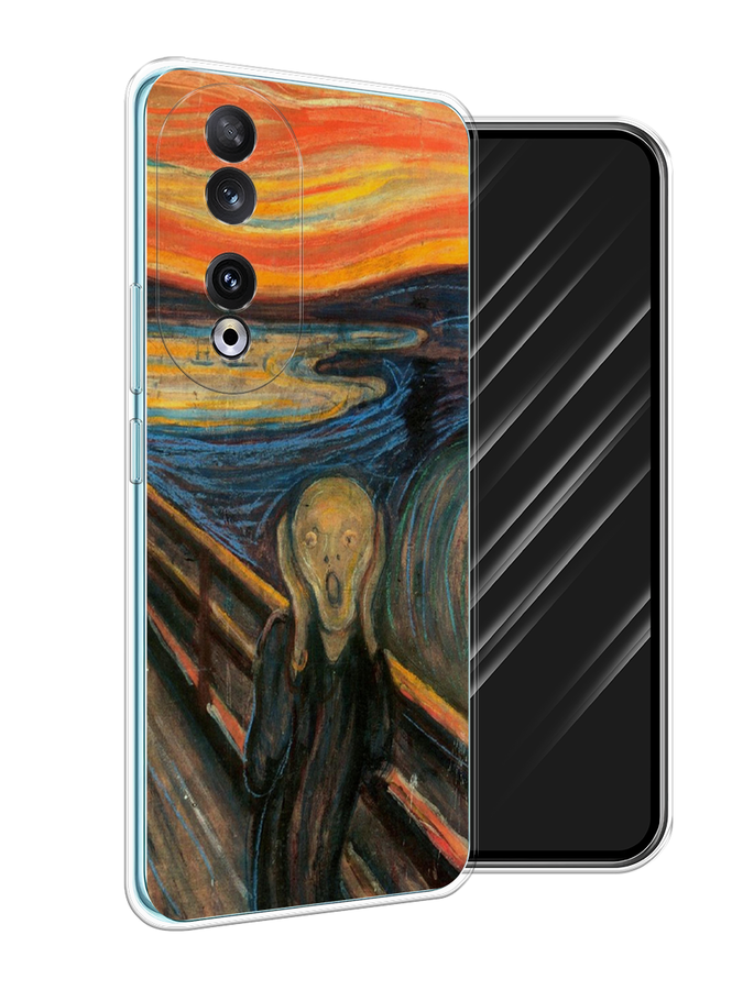 

Чехол Awog на Honor 90 "Крик", Оранжевый;синий;серый