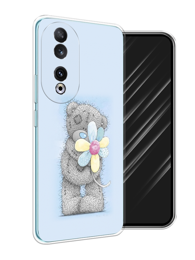 

Чехол Awog на Honor 90 "Me to you с ромашкой", Голубой;серый;желтый