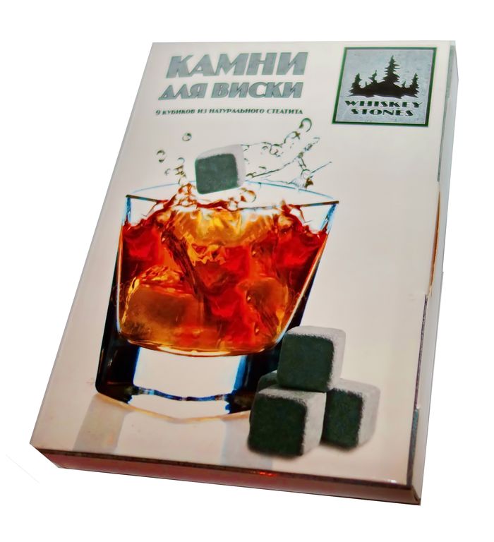 фото Камни для виски whiskey stones в белой упаковке (9 шт.) vesuri