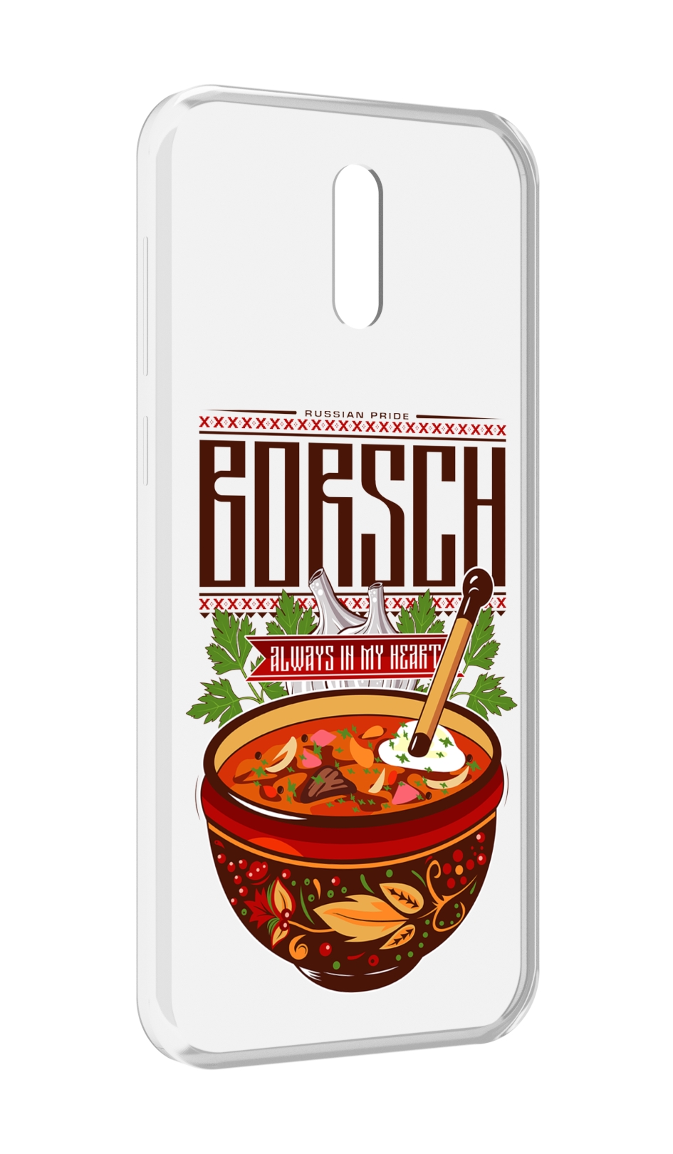 

Чехол MyPads русский борщ для Alcatel 3L (2019), Прозрачный, Tocco