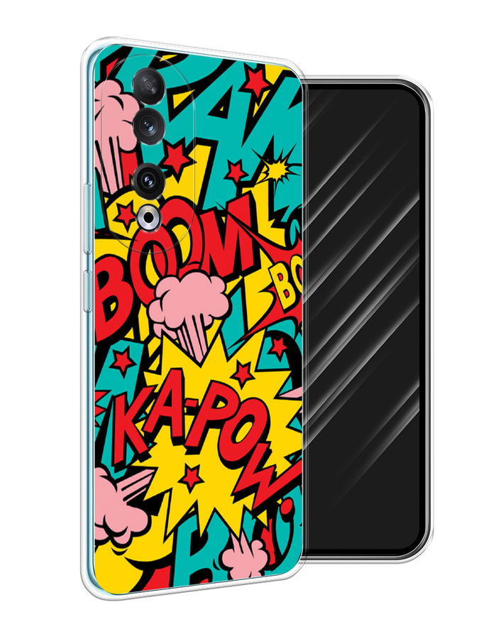 

Чехол Awog на Honor 90 "Постер pop art", Бирюзовый;желтый;красный