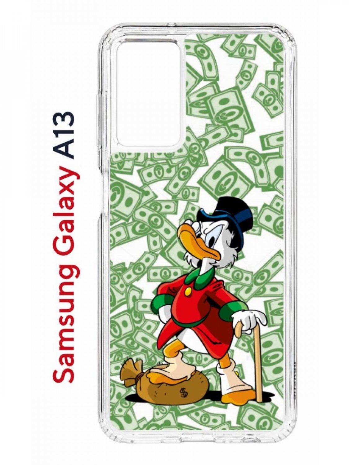 Чехол на Samsung A13 Kruche Print MacMoney, противоударный бампер, с защитой камеры