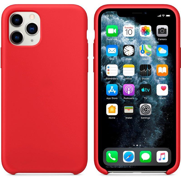 фото Чехол для iphone 11 pro max silicon case 100% org red nobrand