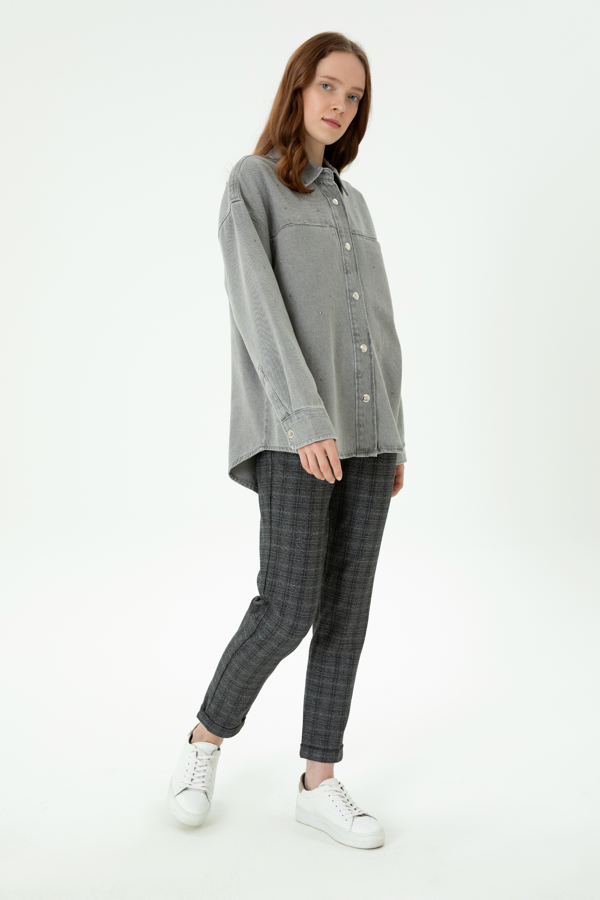 Брюки женские US POLO Assn G082SZ0780MARCEL серые 34 6200₽