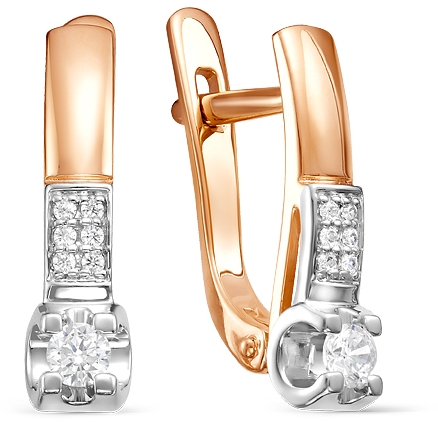 

Серьги женские из золота Diamond Union 5-3096-103-2К, бриллиант, 5-3096-103-2К