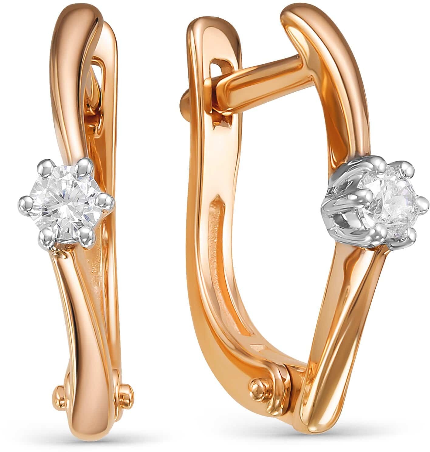 

Серьги женские из золота Diamond Union 5-2127-103-2К, бриллиант, 5-2127-103-2К
