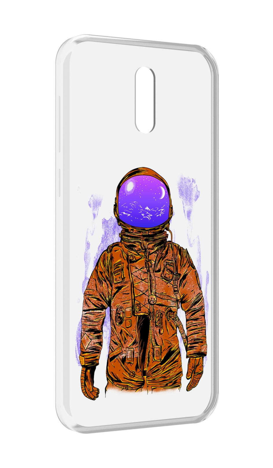 

Чехол MyPads нарисованный мужчина в скафандре для Alcatel 3L (2019), Прозрачный, Tocco