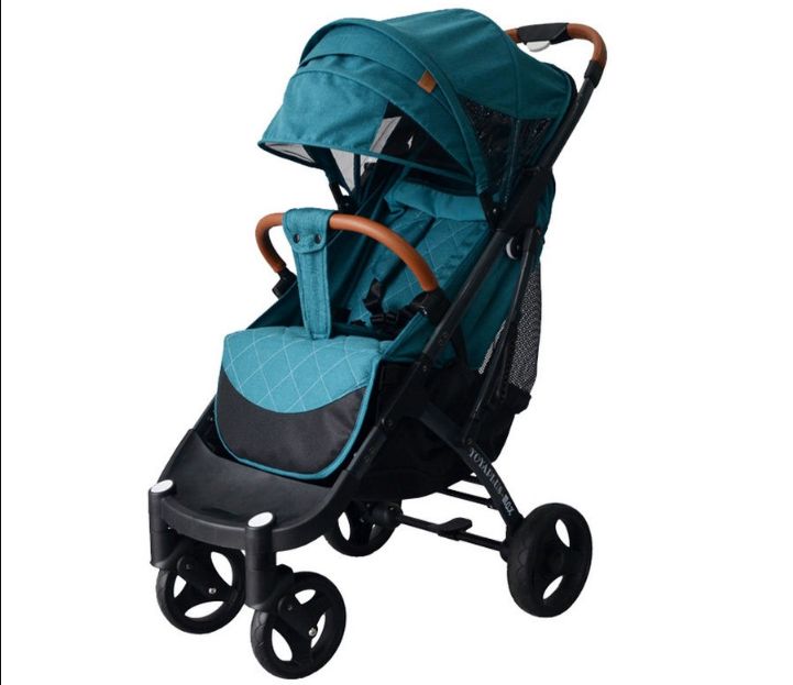 

Коляска YOYA PLUS MAX бирюзовая с черной рамой, PLUS MAX