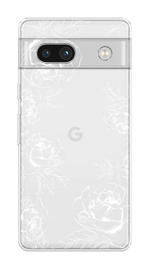 

Чехол на Google Pixel 7A "Розы графика", Черный;серый, 271450-2
