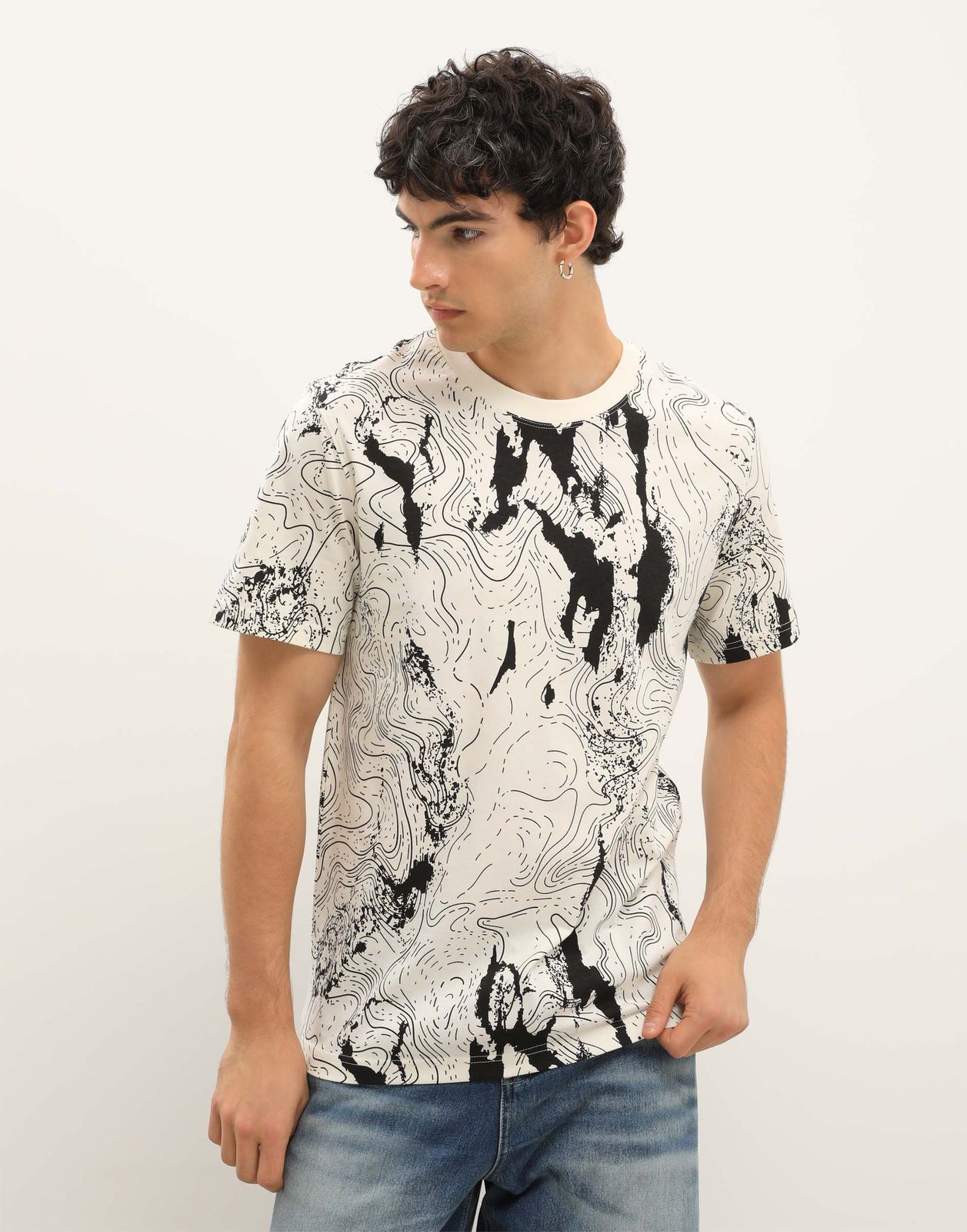 

Футболка мужская Gloria Jeans BKT015354 молочный XL/182, Бежевый, BKT015354