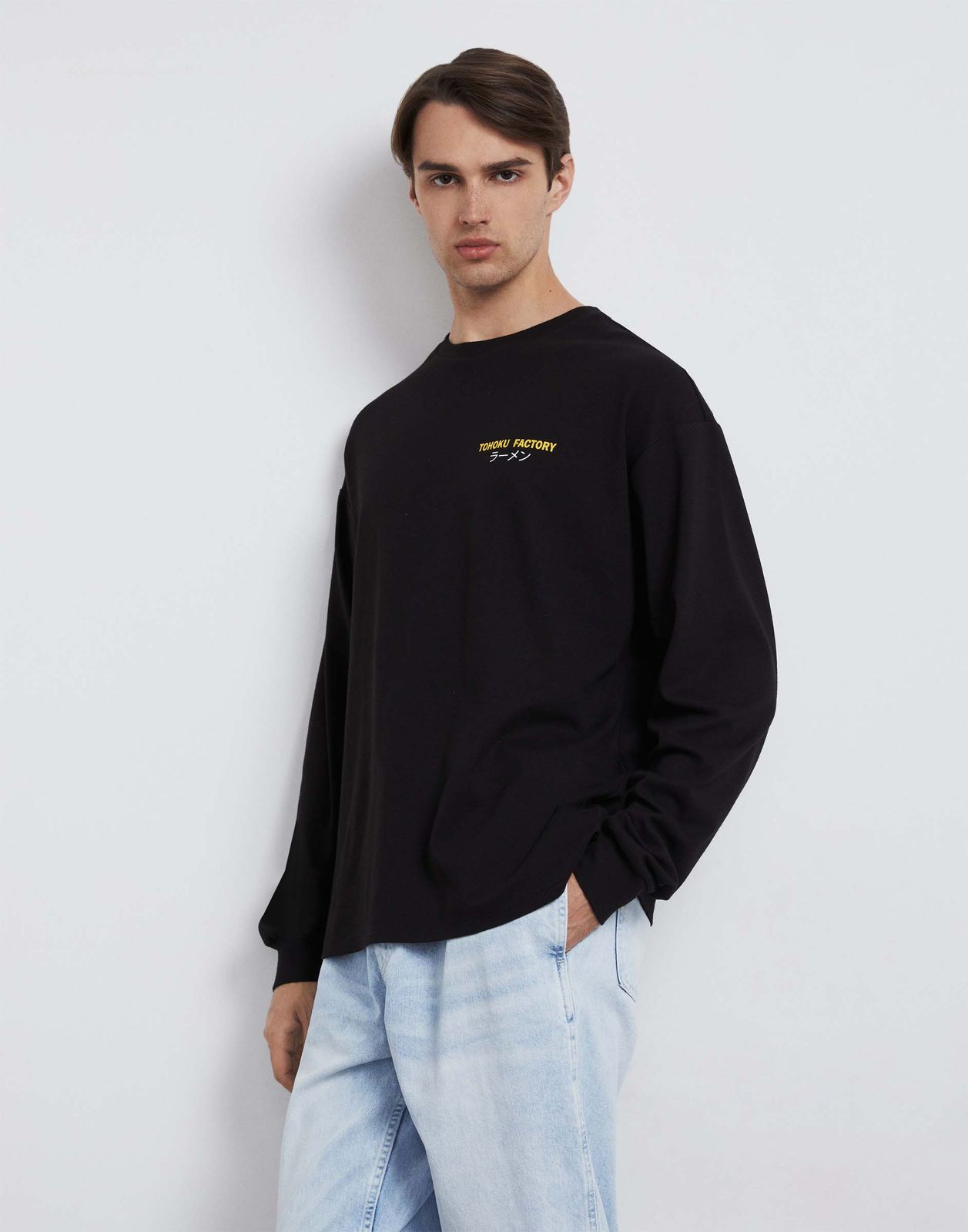 

Лонгслив мужской Gloria Jeans BKT013902 черный XS/176, BKT013902