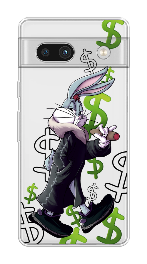 

Чехол на Google Pixel 7A "Rich Bugs Bunny", Зеленый;черный;голубой, 271450-6