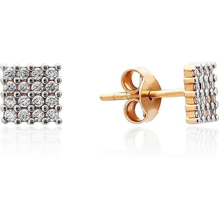 

Серьги женские из золота MOSTAR JEWELLERY DKP007, фианит, DKP007