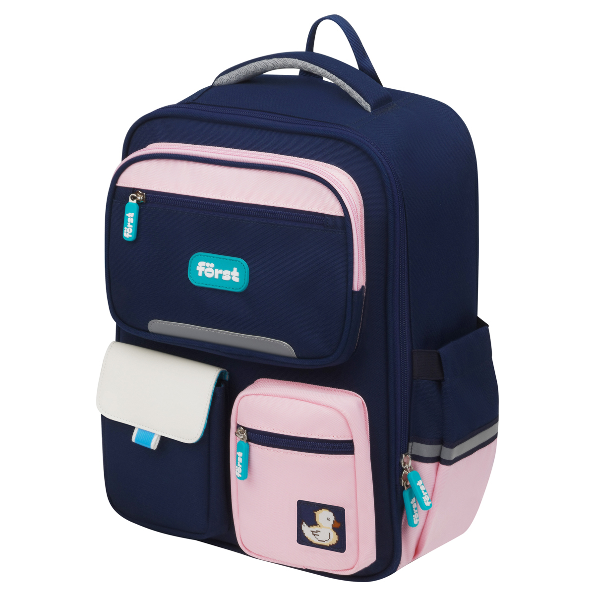 

Детский школьный ранец Forst F-Style синий розовый FT-RY-032401, F-Style