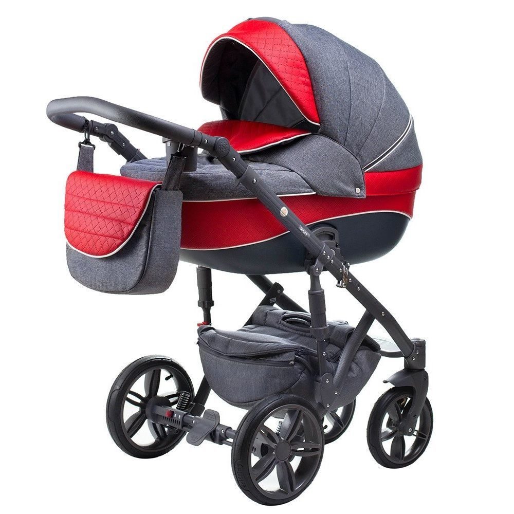 Коляска детская 2 в 1 Adamex Avanti DELUXE X18-sz приставная кровать mastela deluxe 4 в 1 bassinet люлька качалка серый белый