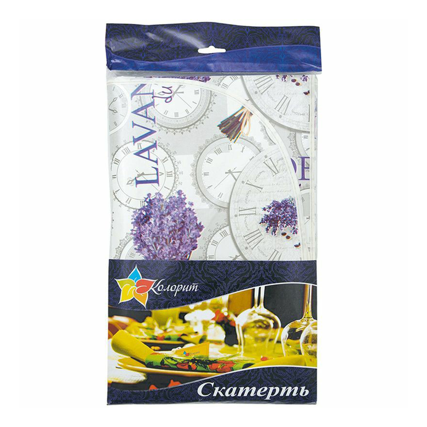 

Скатерть Колорит Мажор ПВХ с бейкой 135x180 см, Разноцветный