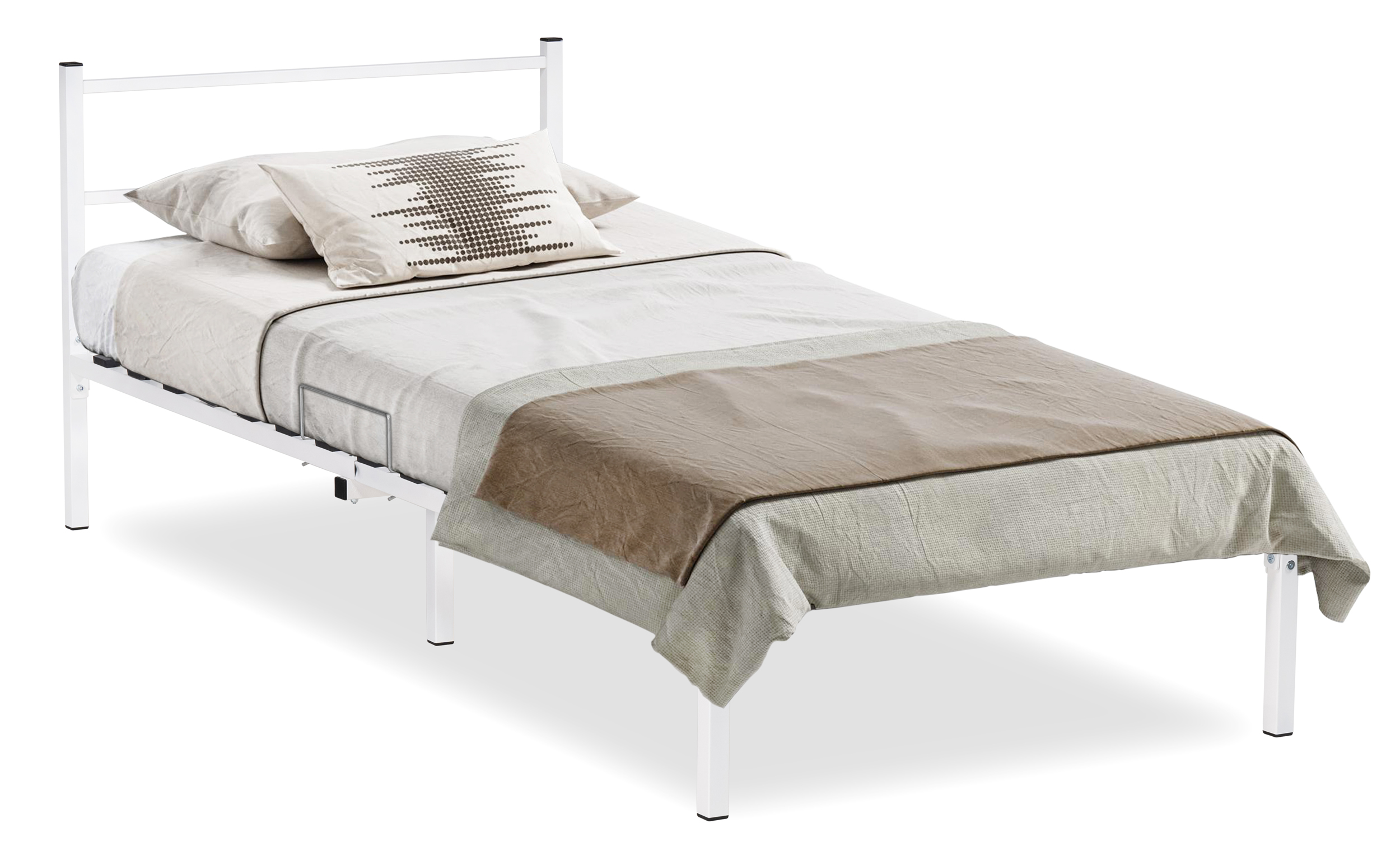 Односпальная кровать Woodville Фади 04 90х200 Белый