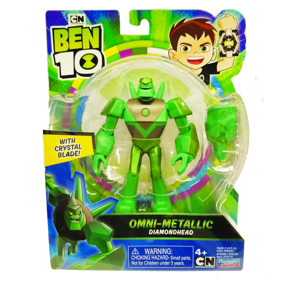 Фигурка Ben 10 Алмаз Металлик, 76175 Playmates toys фигурка playmates toys ben 10 водохлёст металлик 12 5 см 76177