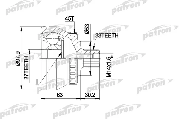 

PATRON ШРУС PATRON PCV1381