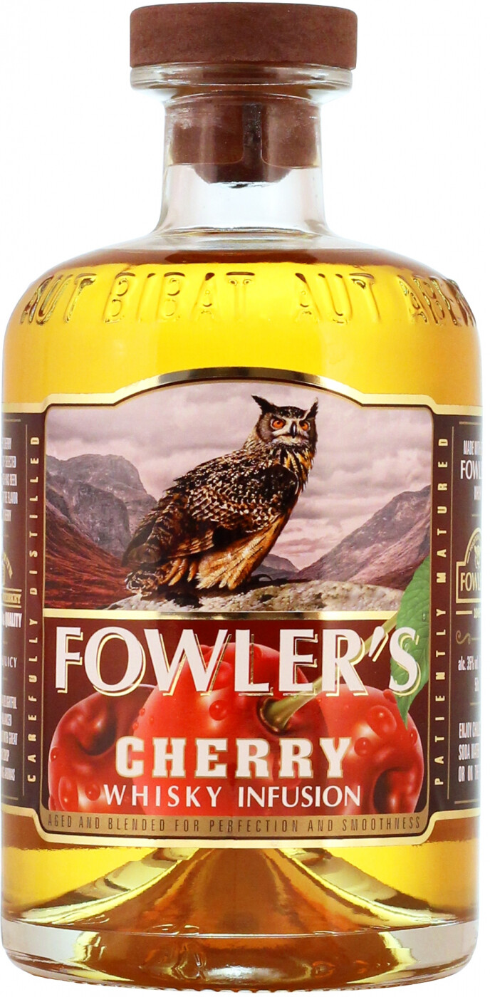 

Настойка полусладкая на основе виски FOWLER'S Вишня 35%, 0,5 л