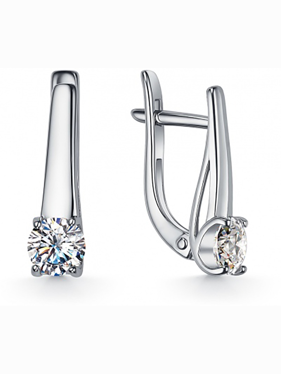 

Серьги с 2 фианитами из серебра Вероника С630-900, С630-900