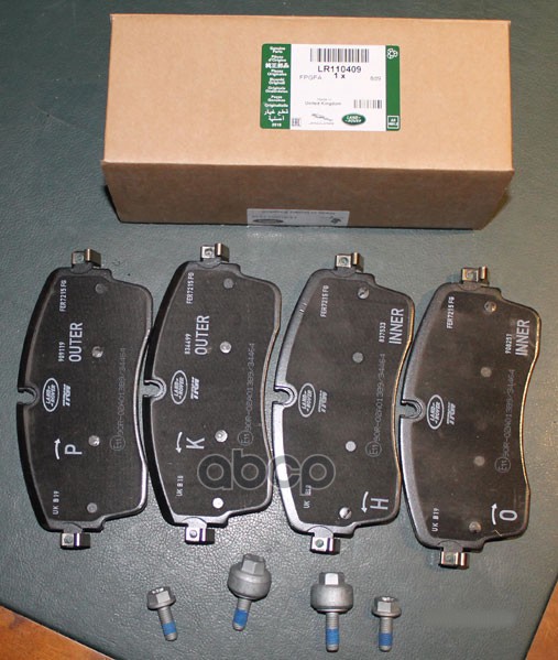 

Колодки RR,RRS,D5 ORG 1шт LAND ROVER LR110409