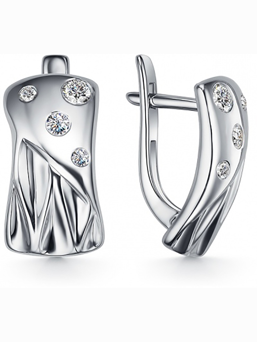 

Серьги с 8 фианитами из серебра Вероника С630-798, С630-798