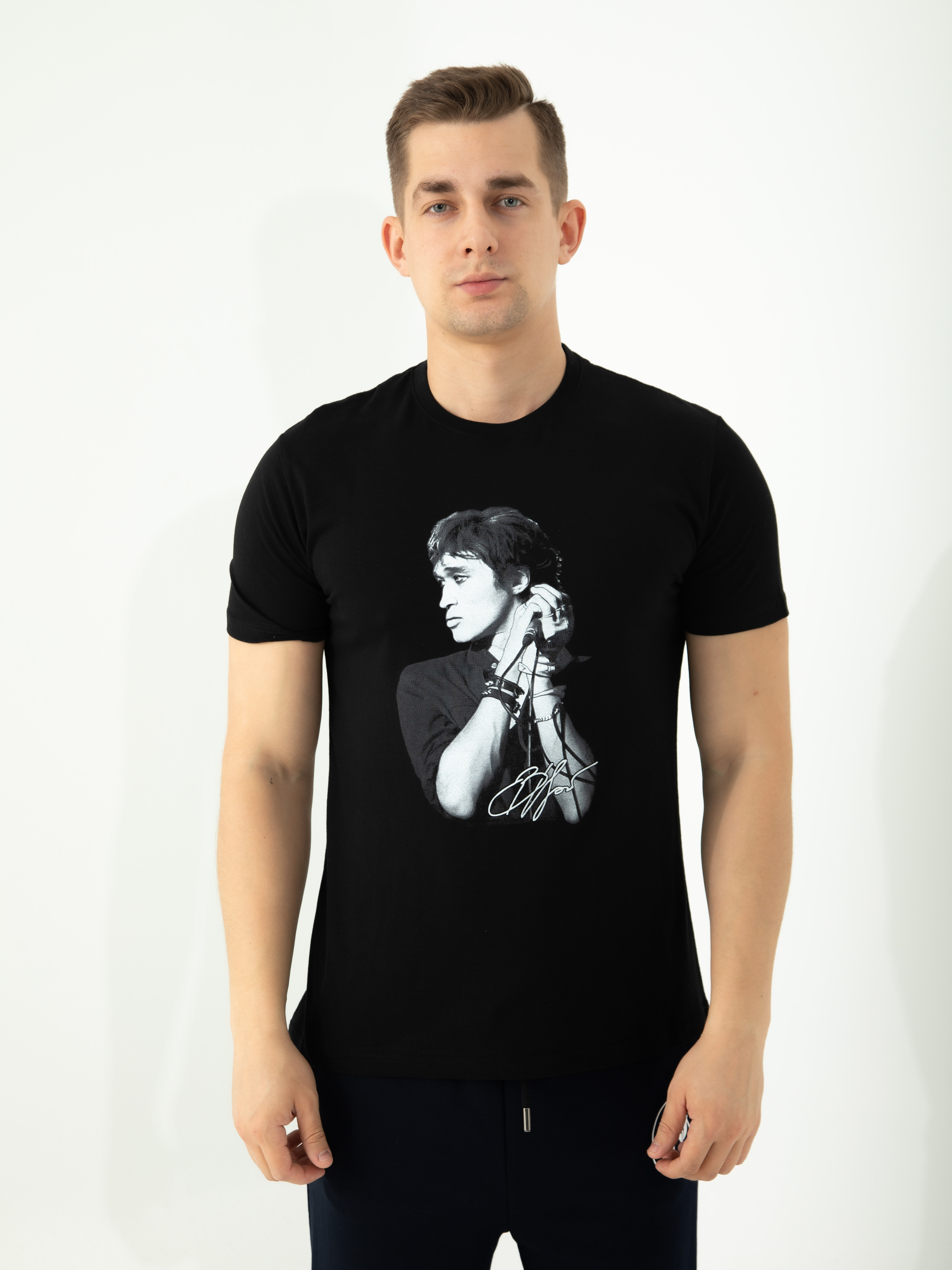 

Футболка мужская 25860 черная 46 RU, Черный, 25860