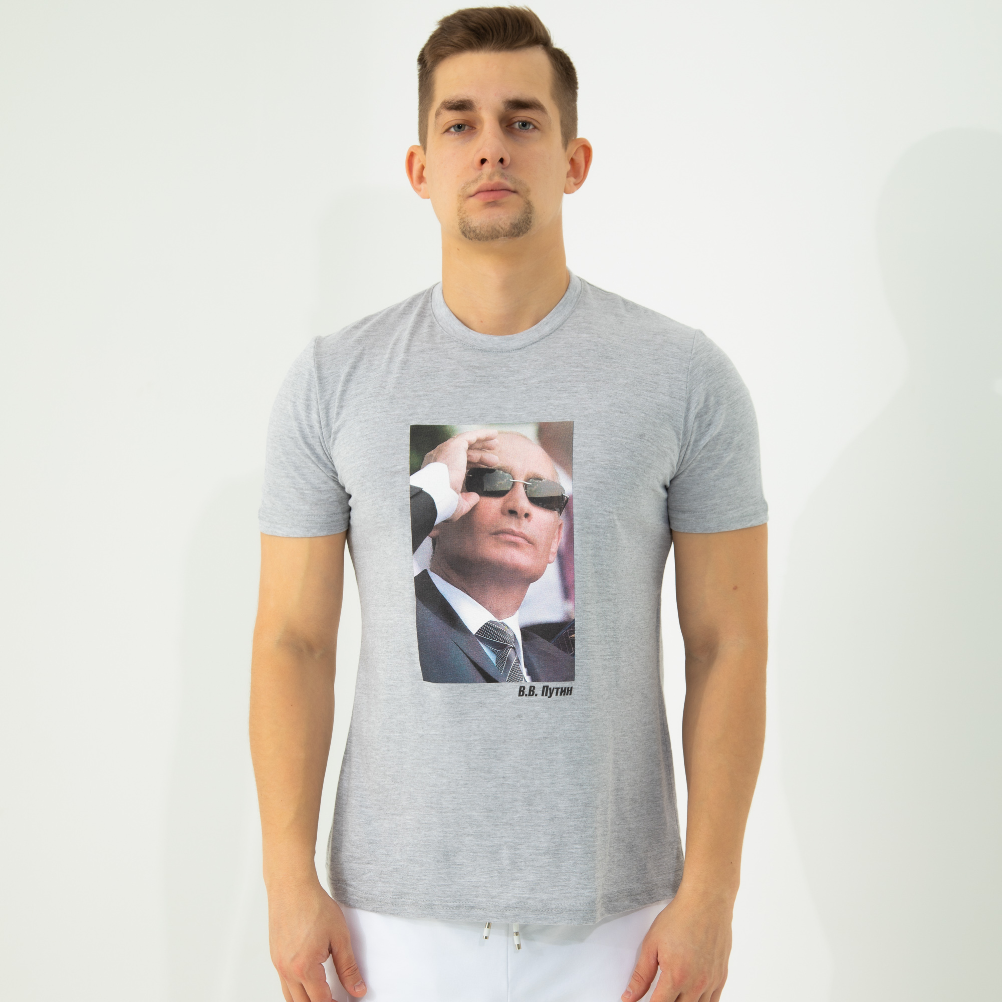 

Футболка мужская 25534 серая 54 RU, Серый, 25534