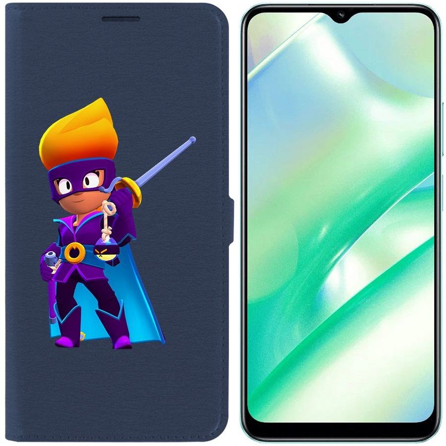 

Чехол-книжка Eco Book для Realme C33 Brawl Stars-Амбер де Ла Вега