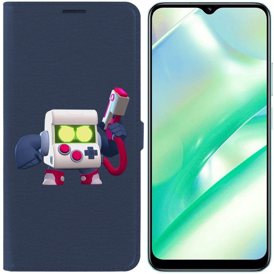 

Чехол-книжка Eco Book для Realme C33 Brawl Stars-8-Бит классический