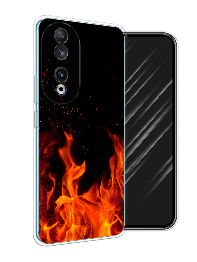 

Чехол Awog на Honor 90 "Все в огне", Оранжевый;черный