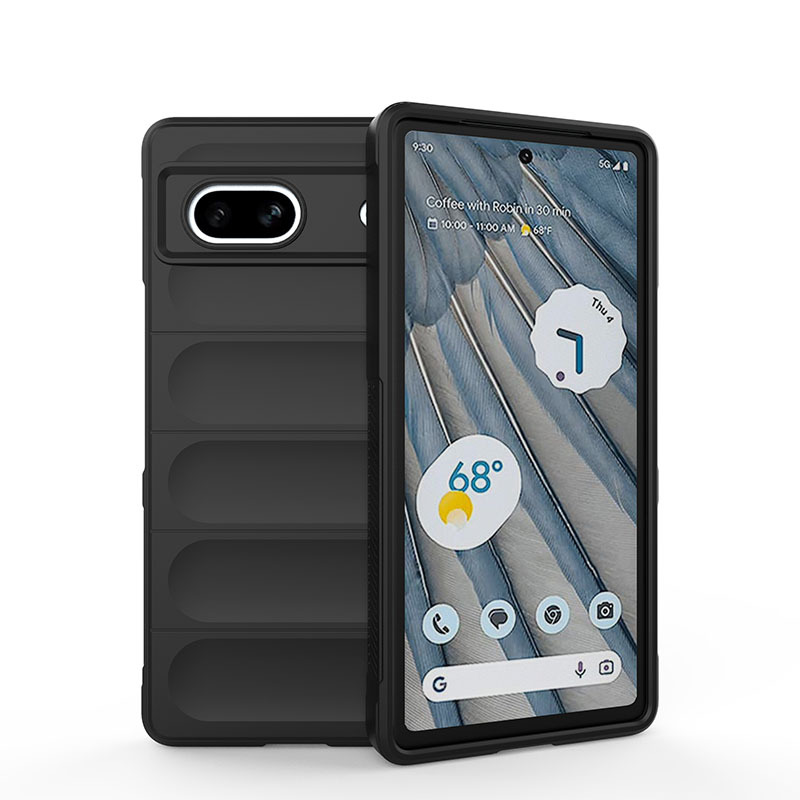 

Противоударный чехол Flexible Case для Google Pixel 7a, черный, Flexible Case
