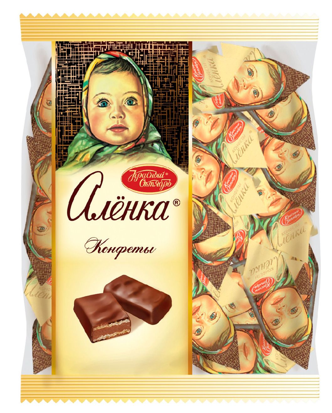 

Конфеты вафельные Аленка, Красный Октябрь, 250г