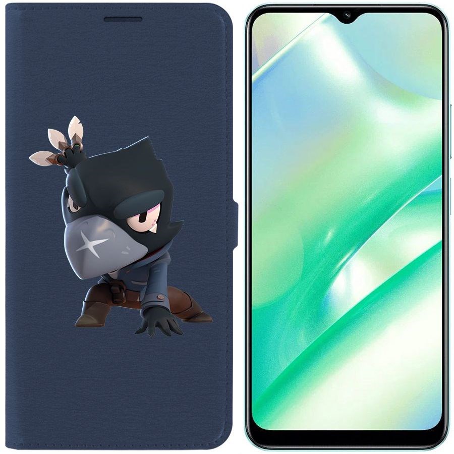 

Чехол-книжка Eco Book для Realme C33 Brawl Stars-Ворон