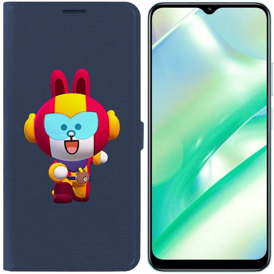 

Чехол-книжка Eco Book для Realme C33 Brawl Stars-Кони Макс